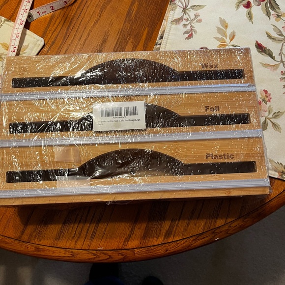 Wooden Kitchen Wax Paper Rack - Picture 5 of 7